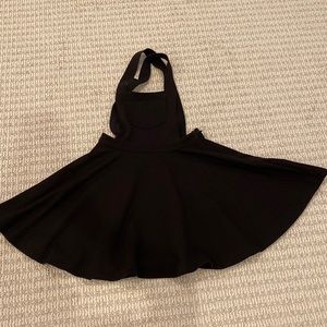 Mini Skater Skirt Overall Dress